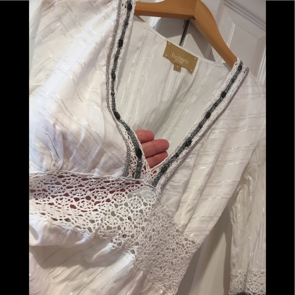 NWOT~Bo’em Plage~Boho Chic & Feminine Cotton Dress - Picture 4 of 8